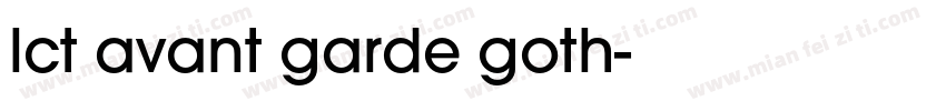 lct avant garde goth字体转换